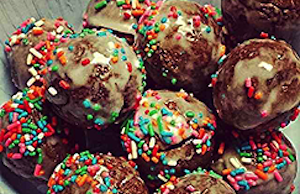 A sample of the gourmet doughnut holes produced by Sydney Brazil and Jase Burton of The Hole Thing.