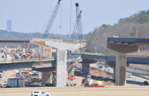 Work at the Interstate 630-430 interchange in west Little Rock, the No. 2 highway project in the state, is a year away from completion.