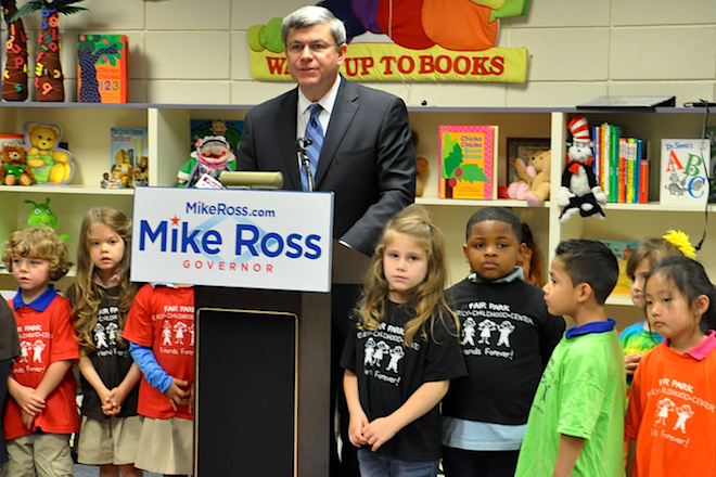 Mike&nbsp;Ross detailed his plan Wednesday to expand the Arkansas Better Chance program, which has seen its funding remain flat over the past several years. The Democrat is running for Arkansas governor.