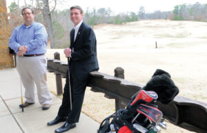 First Tee&rsquo;s Rod Sweetman (left) and Cory Biggs.