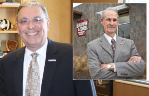 Scott Copas (left), the new president and CEO of Baldwin & Shell, has unveiled a strategic plan for the company.&nbsp;Bob Shell (inset), the chairman of Baldwin & Shell of Little Rock, said that for the first time in the company&rsquo;s history it is &ldquo;tippy-toeing&rdquo; into markets outside of Arkansas.&nbsp; (Copas photo by Mark Friedman | Shell photo by Michael Pirnique)