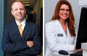 Rich Krutsch (left),&nbsp;director of ArcBest's human resources program administration, and&nbsp;Dr. Shawn Miller, the clinic&rsquo;s family practice physician.