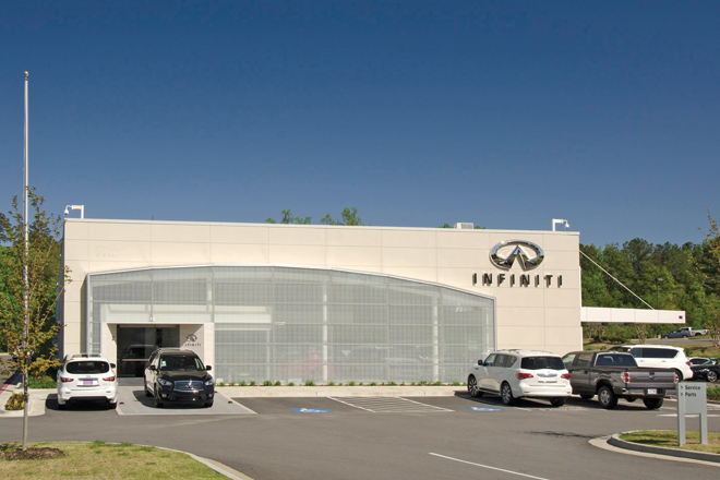 Infiniti of Little Rock at 15 Col. Glenn Plaza Drive. | (Photo by Jason Burt)