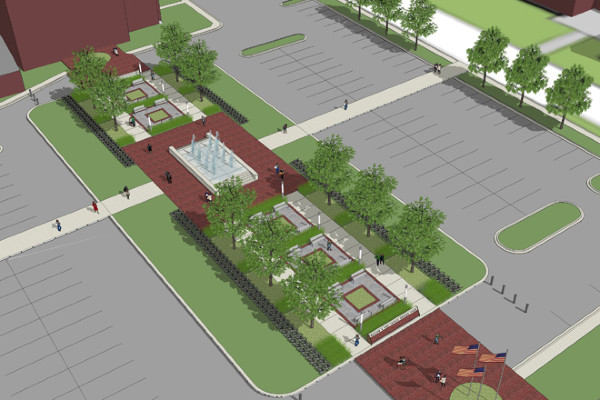South Arkansas Community College is getting a plaza.