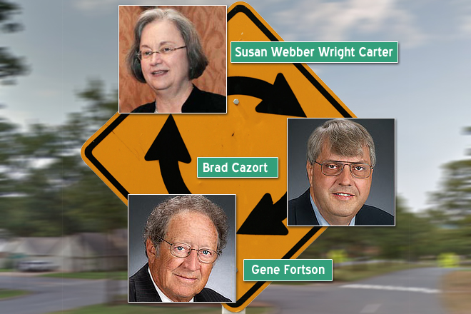 The brakes are hit on a Pleasant Valley roundabout after a two-year journey.