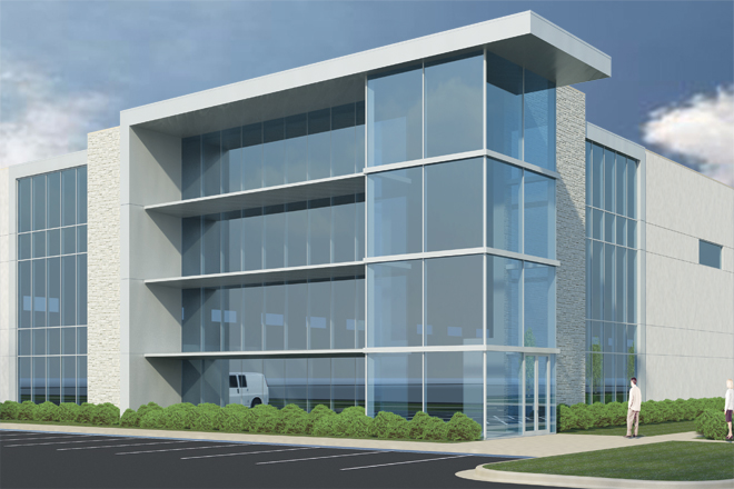 The first construction project at the CrossMar Park in Bentonville should be complete in August.