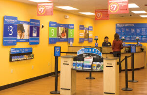Wal-Mart&rsquo;s latest expansion into the financial services sector includes offering customers money transfers and the ability to shop for auto insurance.