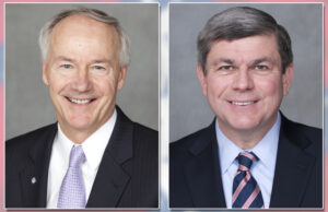 Republican gubernatorial candidate Asa Hutchinson and Democratic candidate Mike Ross