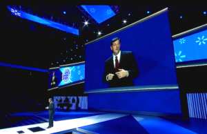 Bill Simon, speaking at Friday's Wal-Mart annual meeting in Fayetteville.