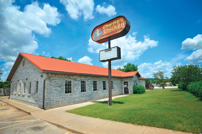 The University of Arkansas paid $600,000 for this Charlie’s Chicken and lots.