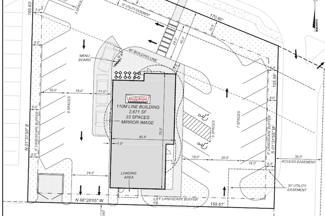 Trentlaw LLC recently purchased a half-acre lot on Dave Ward Drive in Conway for $255,000 and plans to construct a Krispy Kreme Doughnuts shop on the parcel. Construction could start as early as the third week of June, with the store ready to open in September.