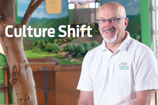 CEO Pierre Ferrari has presided over Heifer International, based in Little Rock, since 2010.