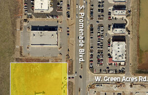 Site of Creekside Retail project in Rogers