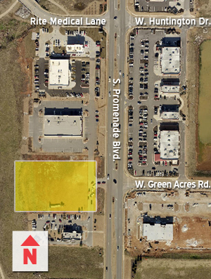 Site of Creekside Retail project in Rogers