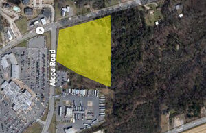 The approximate location of the new Hurricane Creek Village development being built in Benton.