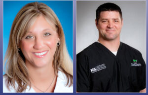 Sammie Rhodes (left) and Dr. Justin Cutler of the North Arkansas Regional Medical Center in Harrison.