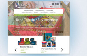 A screenshot of Allliance's new web site at Rubberband.com.