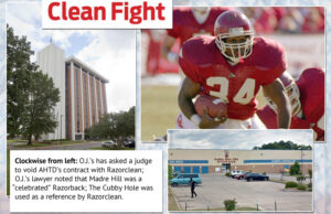 (Photo of Arkansas Highway & Transportation Department by Wil Chandler) | (Photo of Madre Hill by AP/Laurie Driver) | (Photo of Cubby Hole from Google Street View)