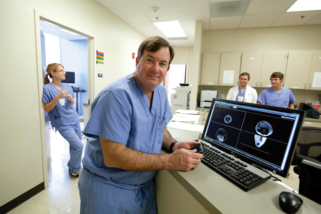 Dr. C. Lowry Barnes will continue to see patients at his orthopedic practices in Little Rock. | (Photo by Michael Pirnique)