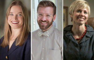 From left, Manuela Well-Off-Man and Chad Alligood make the move from assistant curator to curator while Mindy Besaw, curator of the Buffalo Bill Center of the West's Whitney Western Art Museum in Cody, Wyoming, will join Crystal Bridges in the fall.