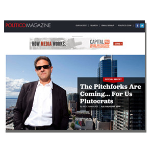 A screenshot of the article from Politico.com.