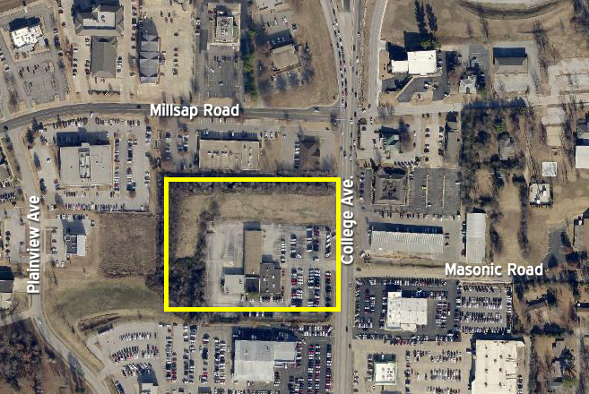 College Marketplace will be located on N. College Ave. in Fayetteville, just south of the Fulbright Expressway.