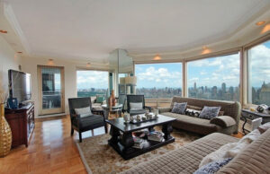 The Manhattan condo once leased by John and Angelica Rogers afforded breathtaking views of the New York skyline.