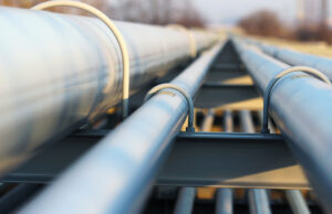 Oil pipelines at a refinery. Plains All American Pipeline L.P. plans to build a 440-mile crude oil pipeline to connect its Plains Cushing, Okla. terminal to the Valero Memphis Refinery.