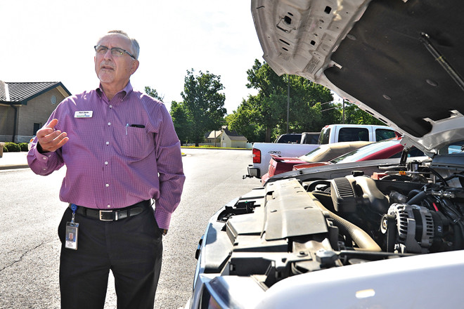 Rich Davis with SourceGas says his company would like to see the next CNG stations open in Benton County. | (Photo by Ryan Miller)