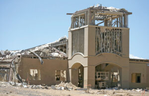 The Vilonia School District is rebuilding its nearly $13 million school after the 95,000-SF building was destroyed by a tornado that struck Faulkner County in April.  The new school is expected to see its first students in the fall of 2015. | (Photo by Jason Burt)
