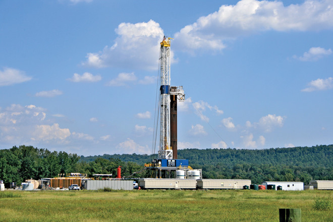 A new generation rig owned by SWN Drilling Services is put to work this year in a patch of the Fayetteville Shale field, in  northern Faulkner County southwest of Damascus. The subsidiary of Southwest Energy will have seven of the units deployed in Arkansas by year’s end.