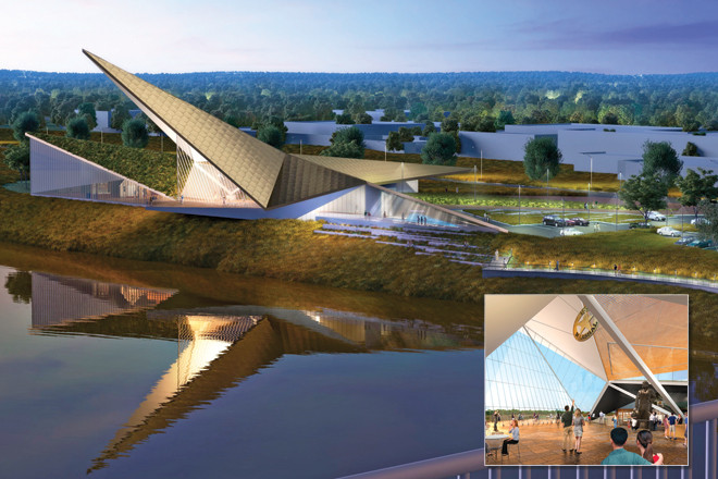 The U.S. Marshals Museum was designed by Polk Stanley Wilcox Architects of Little Rock and Cambridge Seven Associates of Cambridge, Massachusetts. | (artist renderings)
