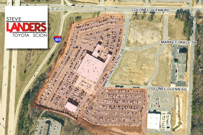 Properties including the Landers Toyota Scion dealership and service center on Col. Glenn Road in Little Rock were sold to a Minnesota company for $22.1 million.
