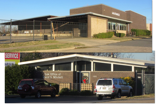 The properties at 1100 North St. (top) and at 1120 North St. (bottom) now owned by the Department of Arkansas Heritage | (Photos by Pulaski County Assessor's office, 2012)