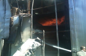 A fire severely damaged the Urbana facility of Anthony Forest Products on June 3, 2013. | (Photo provided by Anthony Forest)