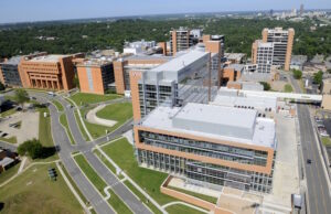 The UAMS campus in Little Rock.