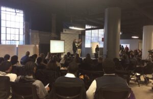 The Innovate 2 Educate event, conjured and run by Noble Impact and EAST Initiative students from eStem High School, drew about 200 eStem students to the ARK Challenge space in downtown Little Rock on Friday.