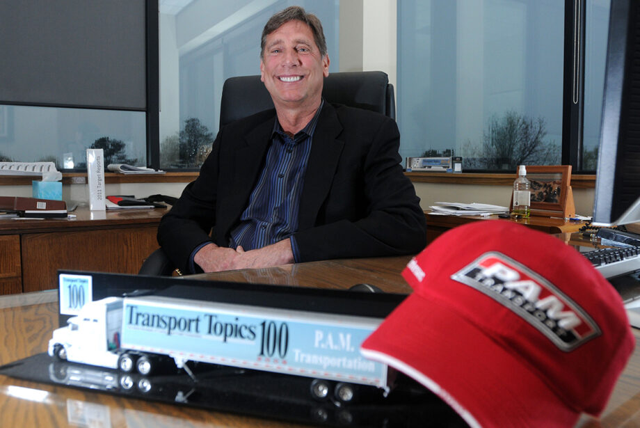 Dan Cushman, president and CEO of PAM Transport, at his office in Tontitown: &ldquo;I have to focus on what we do and do it well.&rdquo;