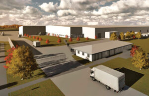 Artist&rsquo;s rendering of the new FedEx Distribution Center in Little Rock.