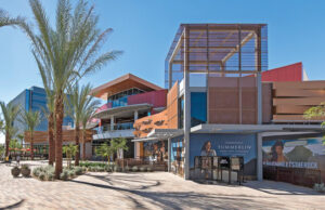 A nine-story office building and more than 1.3 million SF of retail space are the centerpieces of Downtown Summerlin in the western suburbs of Las Vegas. VCC LLC of Little Rock oversaw construction of the $344 million, 106-acre development, portrayed as the largest retail project to come on line in the nation since 2008. | (Photos provided)
