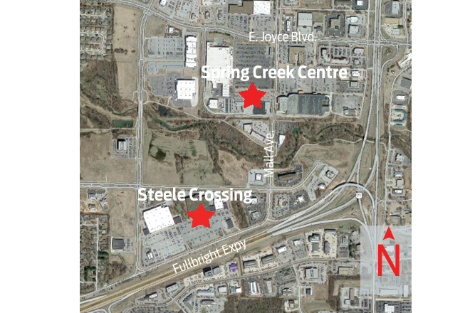 A New York commercial real estate group bought two Fayetteville shopping centers for $43.9 million early this month.