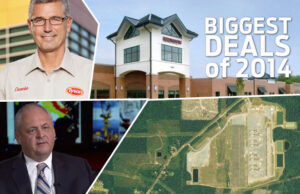 &nbsp;The biggest deals of 2014 were served by&nbsp;(counter-clockwise from top left:) Tyson Foods, Murphy Oil, Entergy subsidaries and HealthSouth Corp.