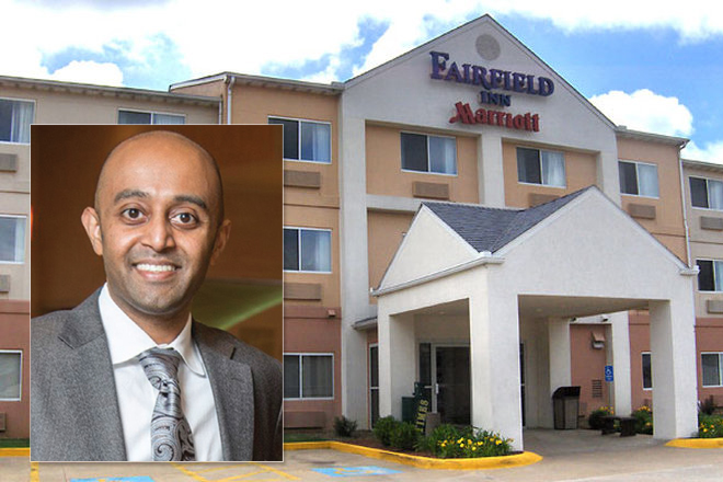 Chet Patel, president of Pinnacle Hotel Group, plans to refit the Fairfield Inn at 720 E. Millsap Road in Fayetteville into a La Quinta Inn & Suites by May 1. | (Photo of Patel by Jason Burt)