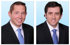 Colliers International promoted Lee Strother (left) and Drew Holbert to principals at its Little Rock office.