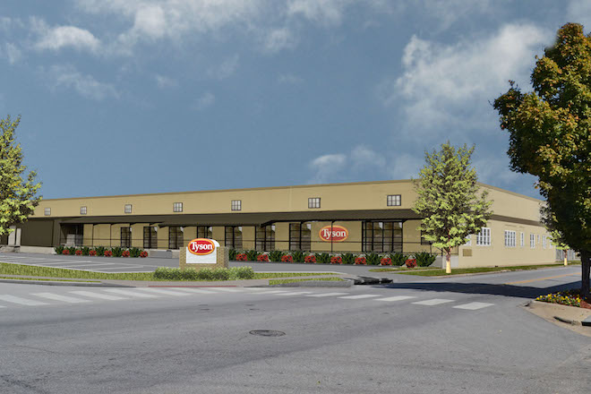 An artist's rendering of the&nbsp;Tyson Foods JTL Building in Springdale.