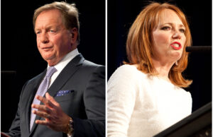 Cameron Smith of Cameron Smith & Associates in Rogers accepted the award for Arkansas Business Executive of the Year Thursday night at the Arkansas Business of the Year awards ceremony held at the Statehouse Convention Center in Little Rock. Karen Fetzer, executive director of the Rotary Club of Little Rock, won the Nonprofit Executive of the Year award.