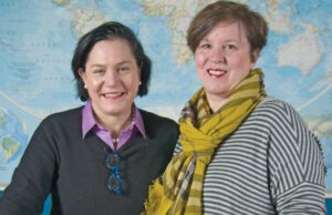 Ellison Poe, left, and&nbsp; Margaret Kemp of Poe Travel in Little Rock say that about 35 percent of their business is corporate travel.&nbsp;