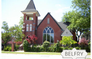 A former church, shown here in 2012, will be the new home for The Belfry at 201 NW A Street in Bentonville.