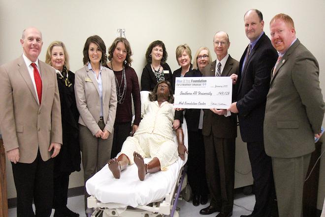 Pictured from left: Dr. Trey Berry, Robbye Taylor, Ginger Covington, Dr. Heather McKnight, Becky Parnell, Dr. Pam DeGravelles, Dr. Brenda Trigg, David Rankin, Chad Dodson and Josh Kee.