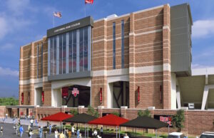 An artist's rendering of&nbsp;Centennial Bank Stadium on the campus of Arkansas State University in Jonesboro.